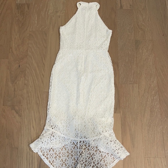 Enfocus Studio White mermaid style dress US size 4 - Picture 2 of 3